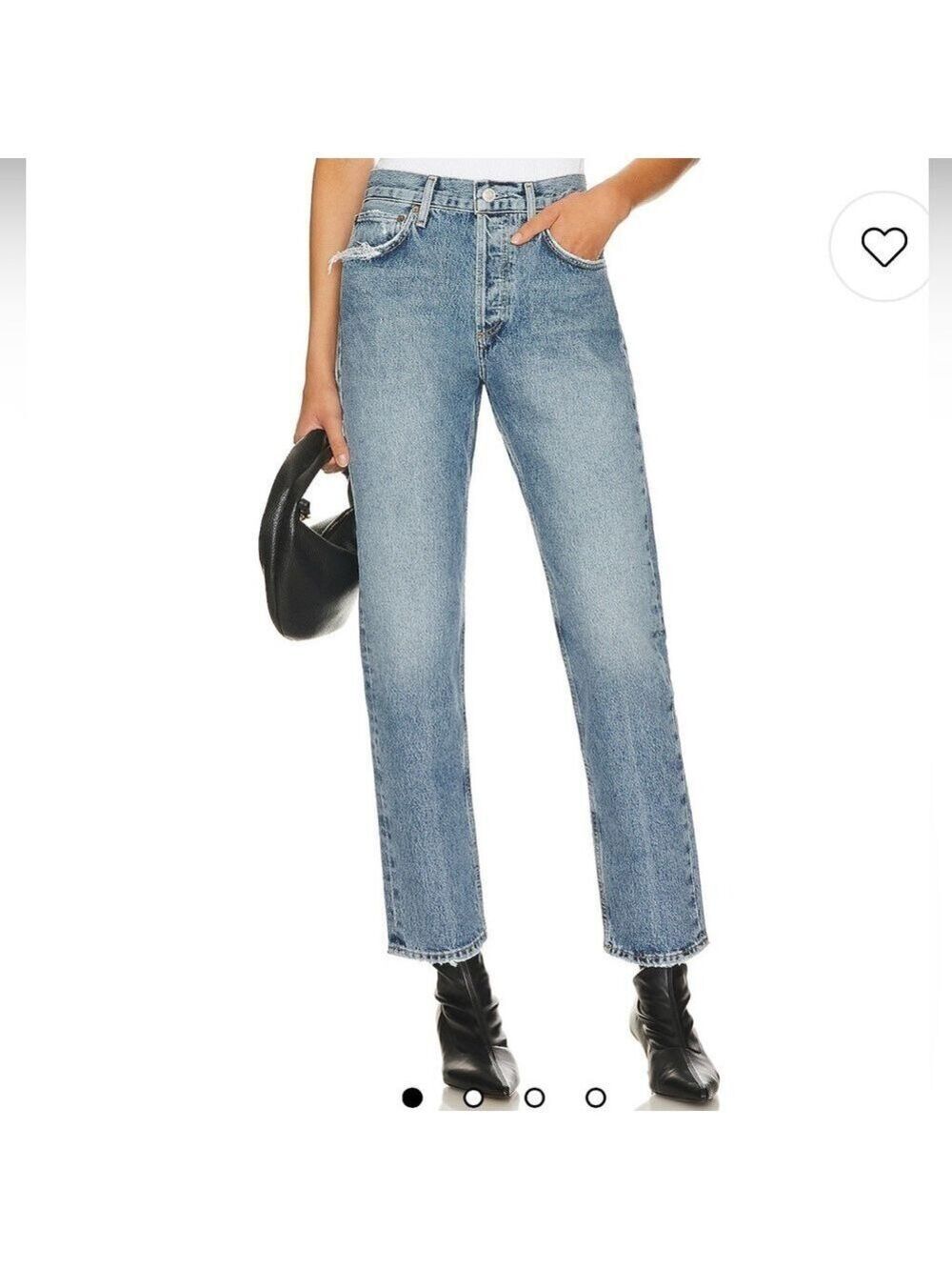 AGOLDE Parker Long Low Slung Vintage Straight Jeans Womens Sz 32 NWT